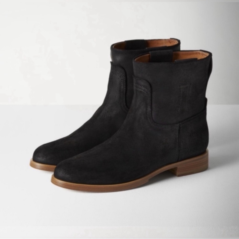 Rag & Bone Black Waxy Holly Ankle Boot Sz 39 9